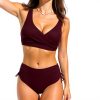 Bikini Donna Vita Alta Curvy Push Up Costumi da Bagno