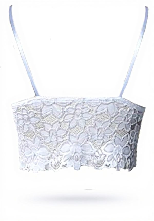 Completo intimo donna sexy reggiseno wireless rosso bianco