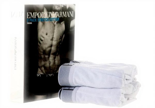 Boxer Emporio Armani Monogram Cotone Confezione 2 Pezzi