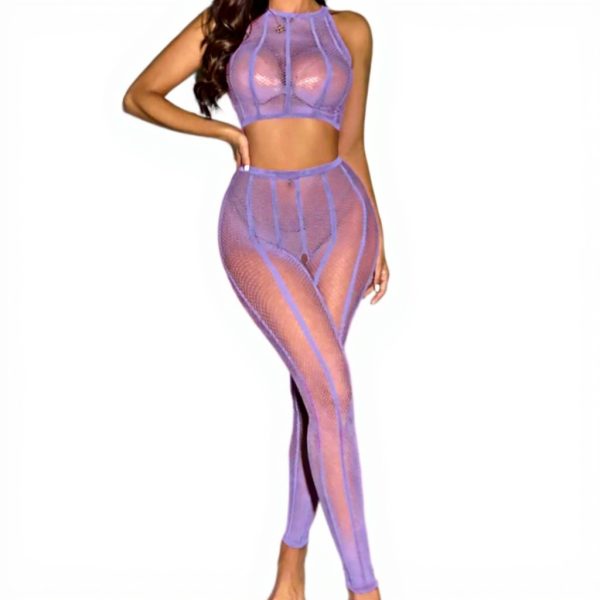 Set Donna Sexy Generico Calze Body Aperto Intimo Seducente