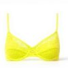 Reggiseno Donna Goldenpoint Ferretto Pizzo Tulle Giallo