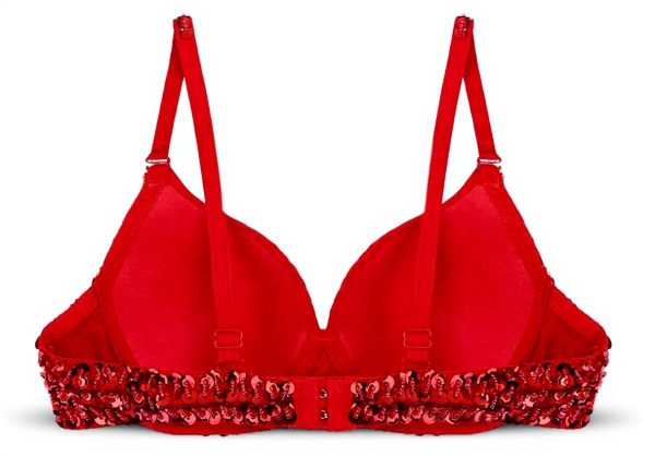 GRRKDFQ Completi Intimi Lingerie Paillettes Bralette Donna