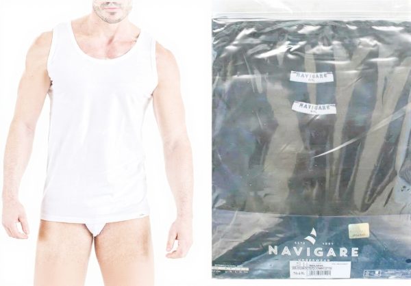 Maglietta intima uomo Navigare 100 cotone confezione 2-4