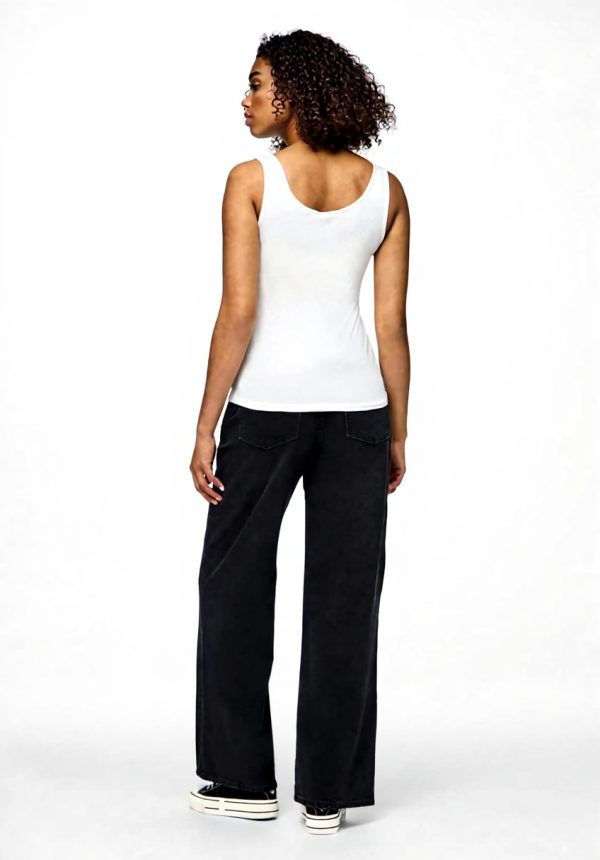 Canotta Donna Pieces Pckitte T-Shirt Noos BC Tessuto Arioso