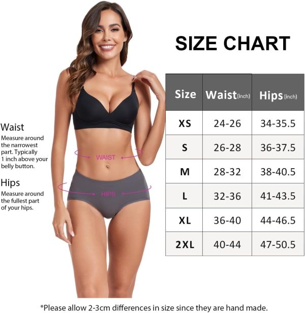 wirarpa Mutande Donna Cotone Comode Slip Elasticizzato Pacco-4