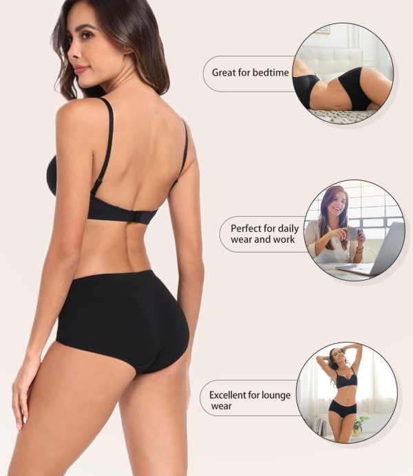 wirarpa Mutande Donna Cotone Comode Slip Elasticizzato Pacco-3