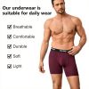 Aurmly Boxer Uomo Mutande Antibatteriche Confortevole 6