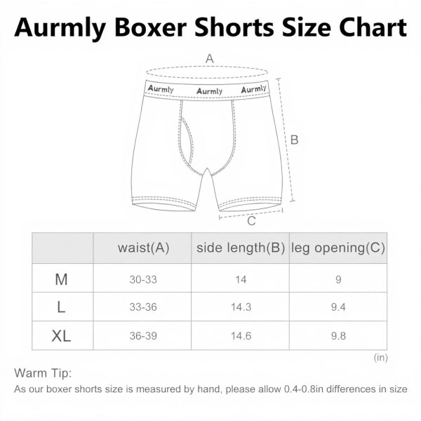 Aurmly Boxer Uomo Mutande Antibatteriche Confortevole 6