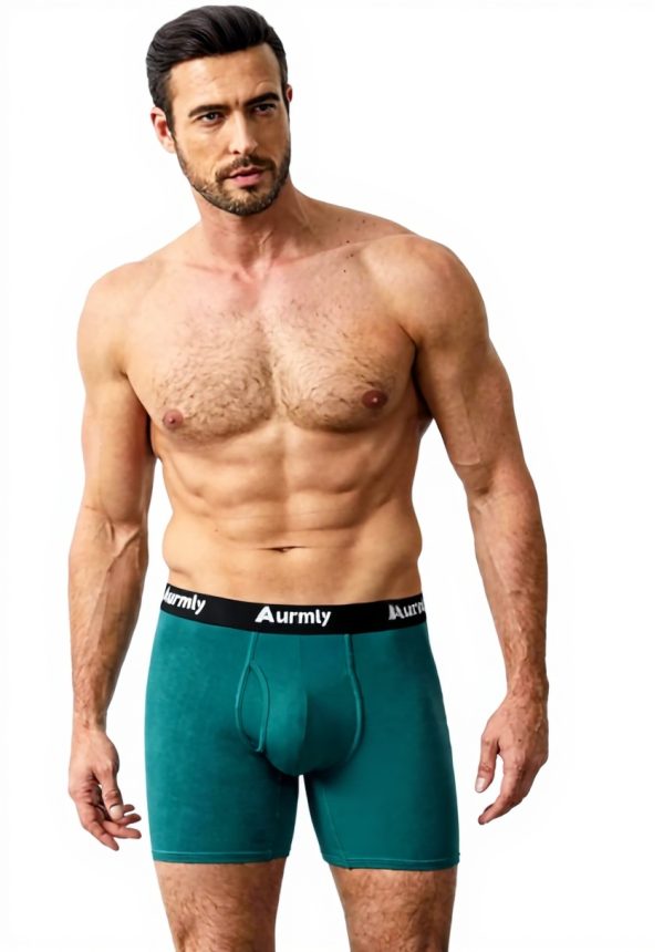 Aurmly Boxer Uomo Mutande Antibatteriche Confortevole 6