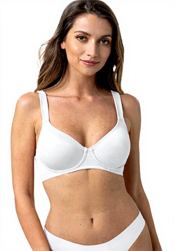 Dorina Reggiseno Donna Ferretto Microfibra Bianco Beige Nero