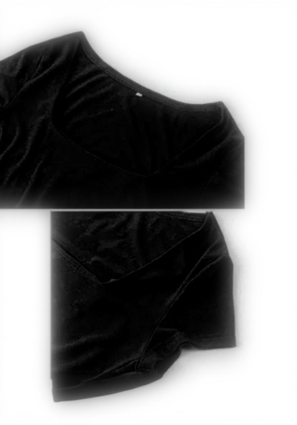 Body donna FFWTPY scollo quadrato modellante nero