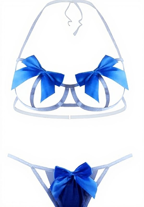 HOTSO Set Intimo Pizzo Reggiseno Garter Donna Sexy Natale