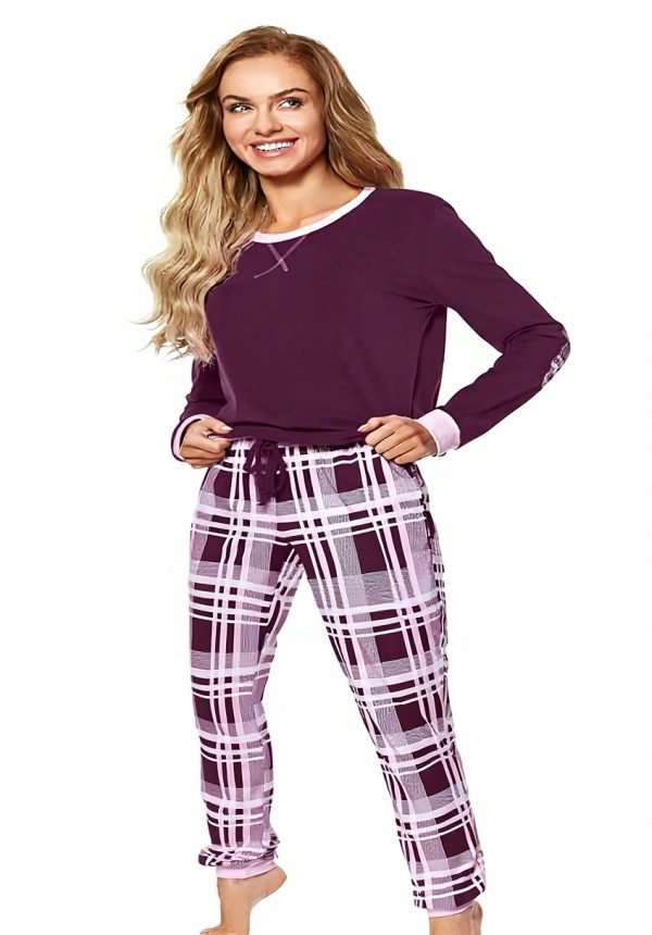 Pigiama Donna Merry Style Cotone Maniche Lunghe Comodo