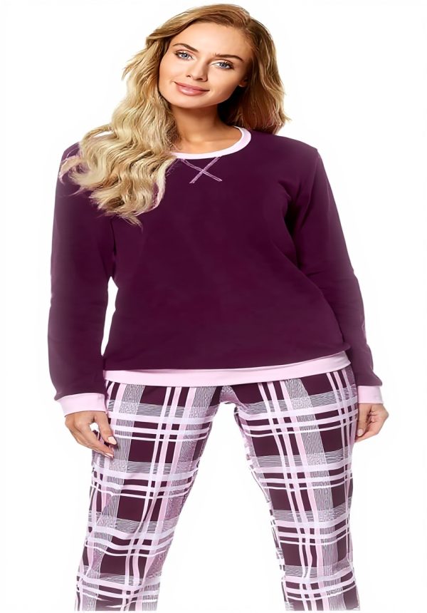 Pigiama Donna Merry Style Cotone Maniche Lunghe Comodo