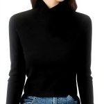 Maglione Donna Collo Alto pvucpot Aderente Traspirante Basic
