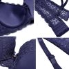 SHEKINI Lingerie Set Pizzo Reggiseno Ferretto Donna Blu