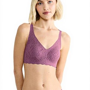 Reggiseno Sloggi Donna Bralette Pizzo Basic Nero