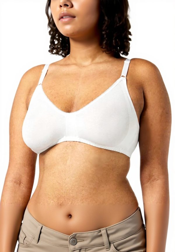 Reggiseno Basic Sloggi Donna Morbido Cotone Lycra Bianco