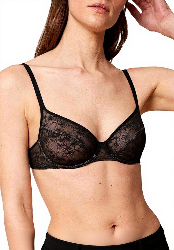 Reggiseno Donna Triumph Bright Spotlight Nero Morbido