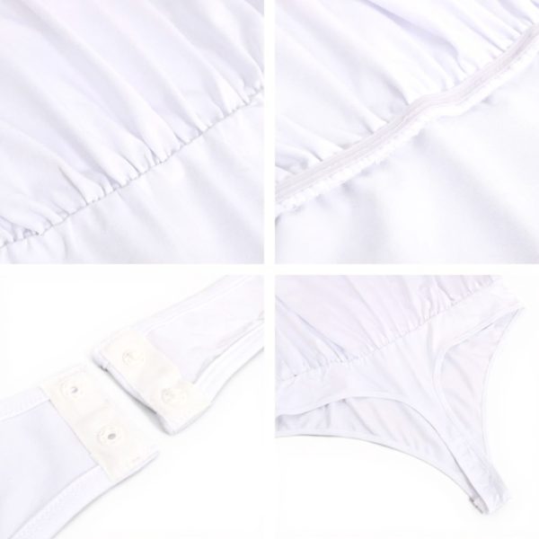 VicSec Body Donna Maniche Lunghe Aderente Collo V Sexy