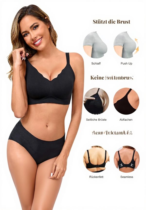 Vtelor Reggiseno senza ferretto donna push up comodo senza