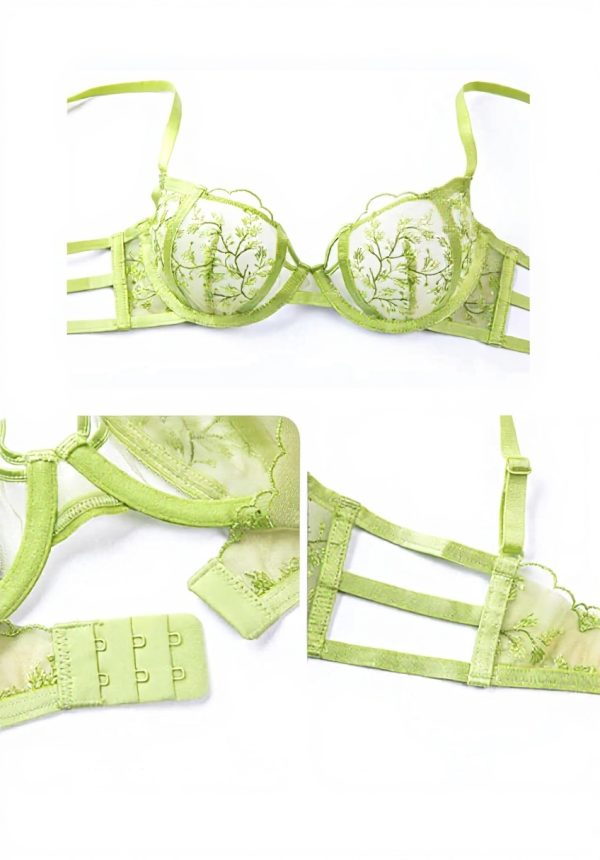 Set Lingerie Pizzo Trasparente YUYUCH Reggiseno Push Up