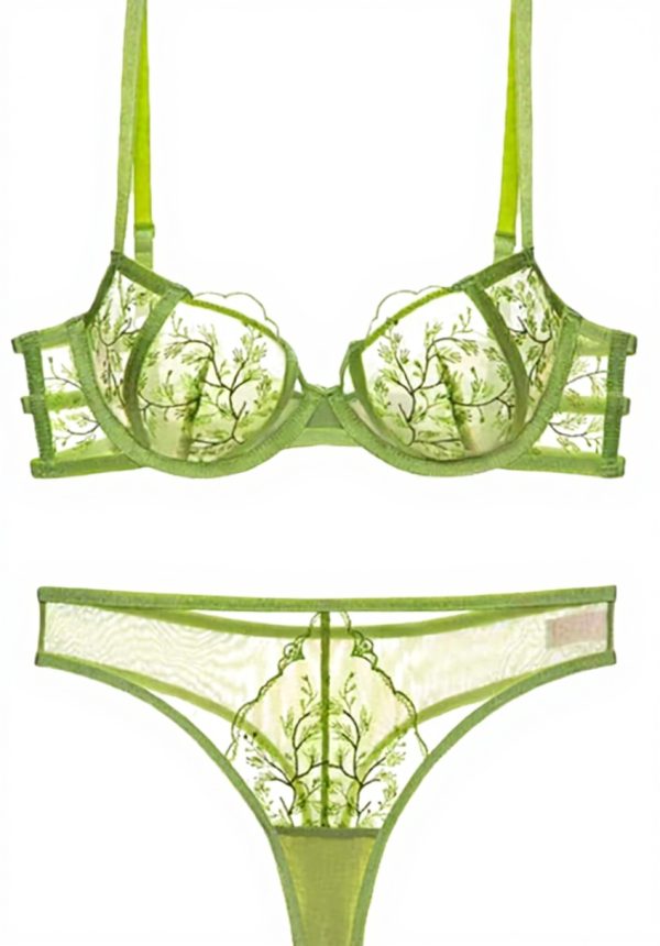 Set Lingerie Pizzo Trasparente YUYUCH Reggiseno Push Up