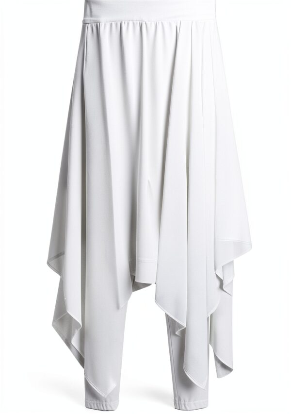 Abito Donna Loose Vita Alta Grigio Bianco Nero Elegante-0