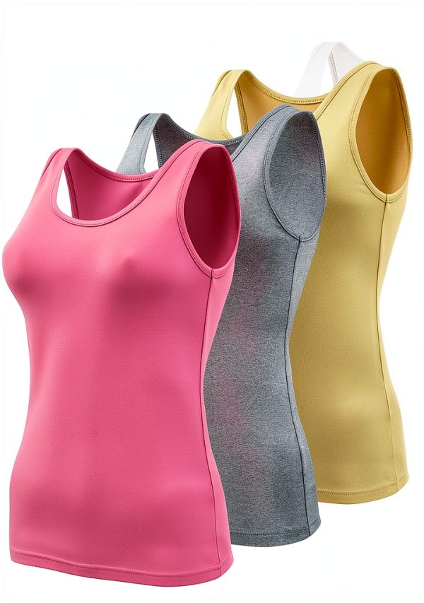 BQTQ Canottiere Donna 5 Pezzi Morbide Elastiche Colori Base