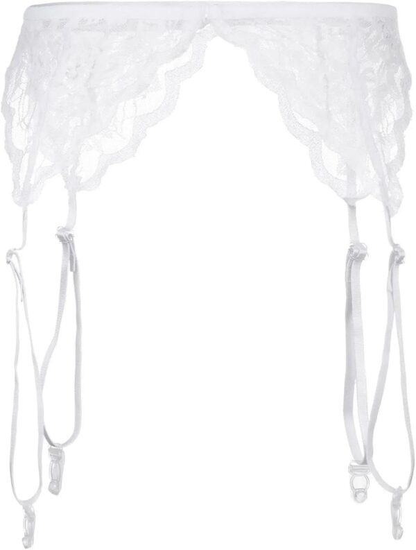 Lingerie donna sexy tessuto qualità rosa bianco nero-1