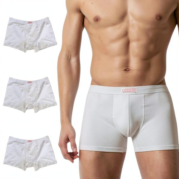Mutande Uomo Boxer Cotone College Taglie Forti S 3XL