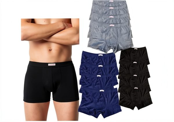 Mutande Uomo Boxer Cotone Italiano Taglie Forti S 3XL