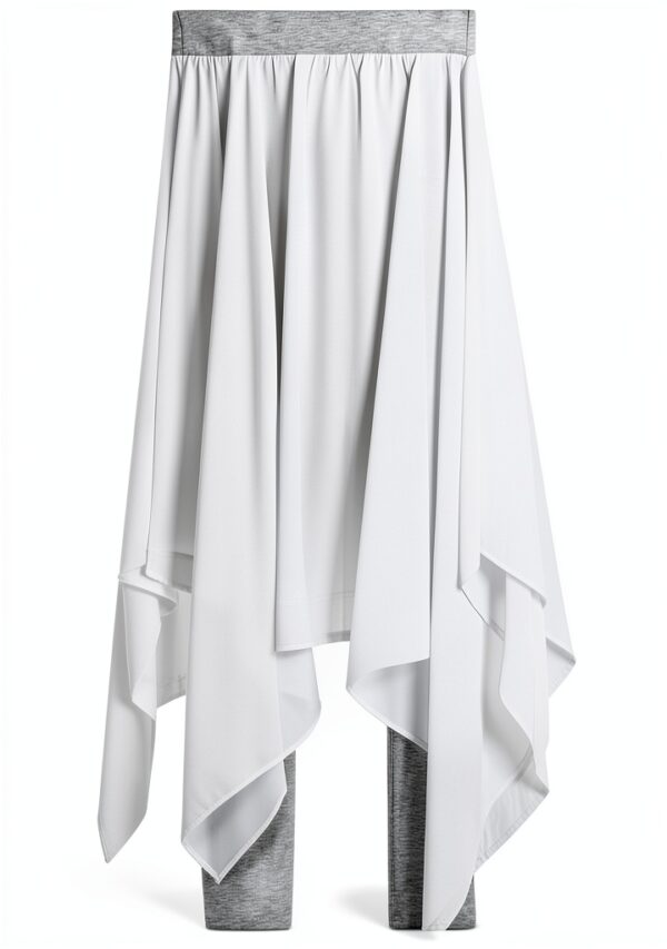 Abiti donna vita alta stile loose elegante moderno-0