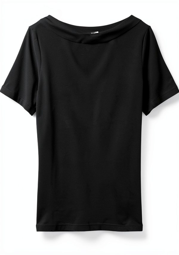 VERO MODA Top Donna Scollo a Barca Elasticizzato Morbido