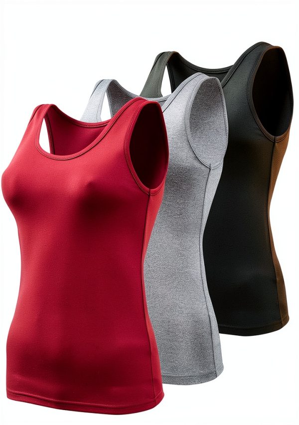 BQTQ Canottiere Donna 5 Pezzi Materiale Morbido Taglie S-XXL