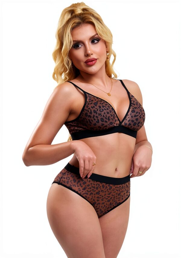 Set lingerie leopardo ohmydear reggiseno mutandine donna-0